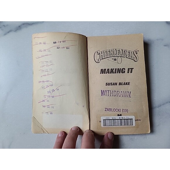 Cheerleaders #19 Making It By Susan Blake Paperback - Picture 2 of 10